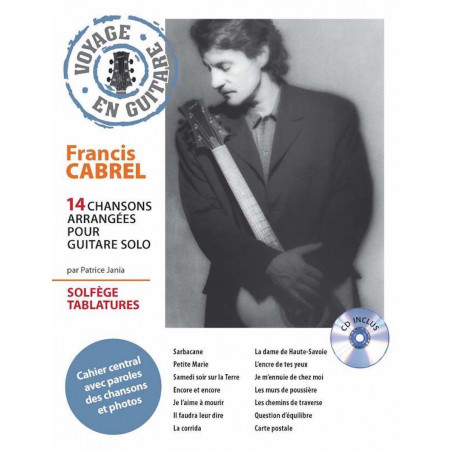 Partition guitare Francis Cabrel - Voyage en guitare par Patrice Jania