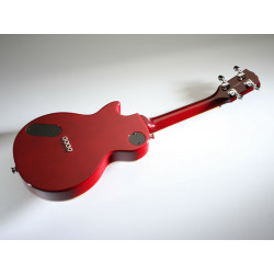 Risa LP363 E-ukulele cherry sunburst (+ housse) - Ukulele électrique soprano forme LP
