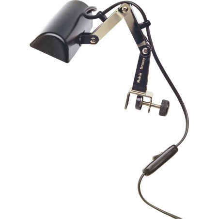 Lampe pupitre simple 1 ampoule tubulaire noir - K&M 122-5