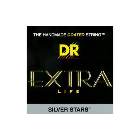 DR Strings SILVER STARS 9-42 Jeu de Cordes pour Guitare Electrique 
