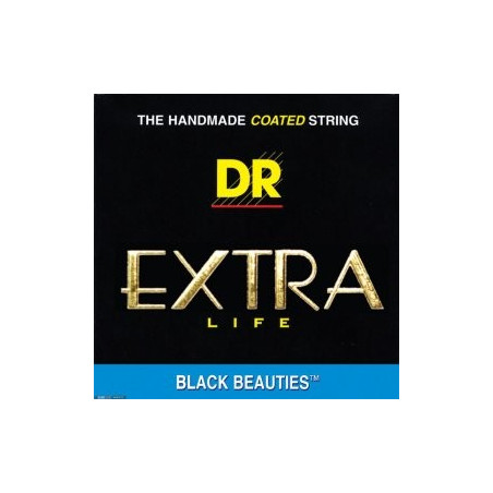 DR BKB45 Extra Life Black Beauties Medium - Jeu de cordes guitare basse