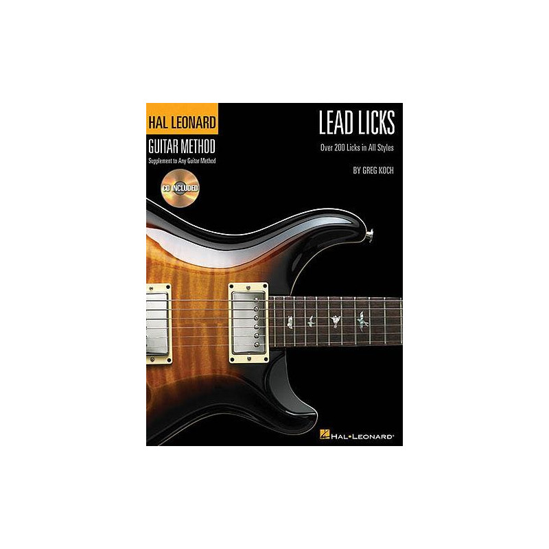 Méthode guitare Hal Leonard - Lead Licks (anglais)