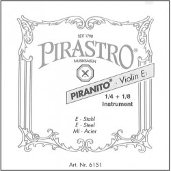 Pirastro 6155-2 - Jeu de cordes violon Piranito 1/4 et 1/8 à boule médium