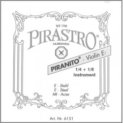 Pirastro 6155-2 - Jeu de cordes violon Piranito 1/4 et 1/8 à boule médium