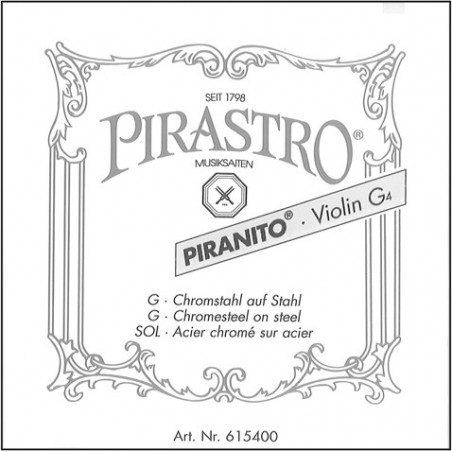 Corde au détail Sol pour violon Piranito Pirastro P6154