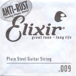 Corde au détail guitare électrique Elixir acier plein 009