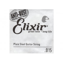 Corde au détail guitare acoustique Elixir acier plein 015 - 13015