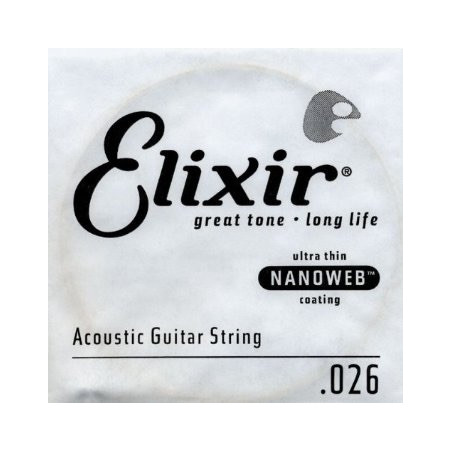 Corde au détail guitare acoustique Elixir Nanoweb 026 - 15126