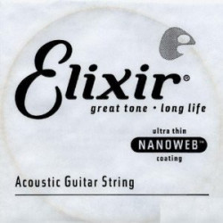 Corde au détail guitare acoustique Elixir Nanoweb 039 - 15139