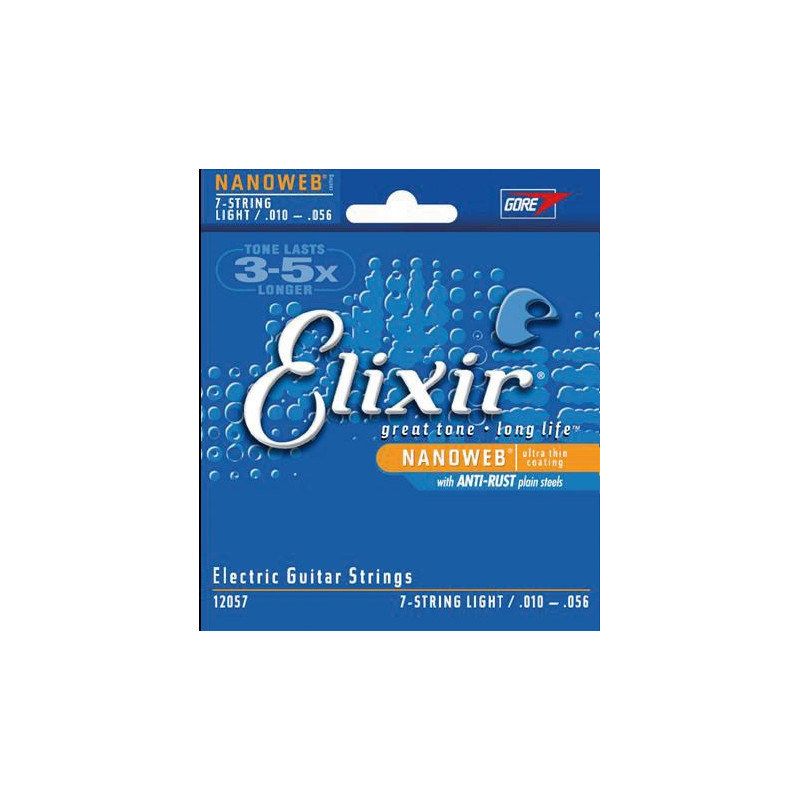 Elixir Jeu de 7 cordes pour guitare électrique Elixir 12057-10-56 