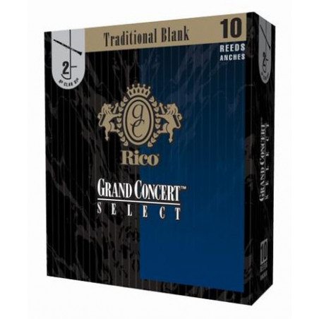 Anches Rico 64-200 force 2 - Traditional Blank Grand Concert Select - clarinette Sib
