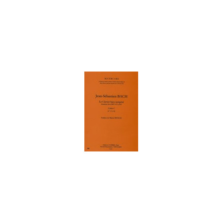 Clavier bien tempéré 2e livre - cahier C n°13 à 18 - BACH Johann Sebastian