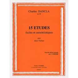 Etudes faciles (15) Op.68 - 2 violons - DANCLA Charles