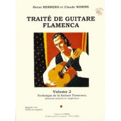 Traité guitare flamenca Vol.2 - Technique de la guitare flamenca (+ audio) - HERRERO Oscar, WORMS Claude