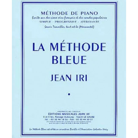 Méthode IRI Jean La Méthode bleue - piano