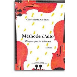 Méthode JOUBERT Claude-Henry Méthode d'alto Vol.1 : 32 leçons débutants - alto