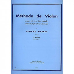 Méthode de violon Vol.1 (3e position) - MASSAU Armand