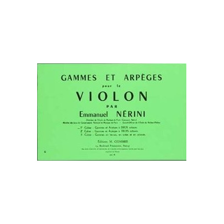 Gammes et arpèges Vol.1 (à 2 octaves) - Emile Nerini