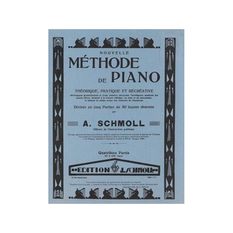 Méthode de piano Vol.4 - SCHMOLL A.