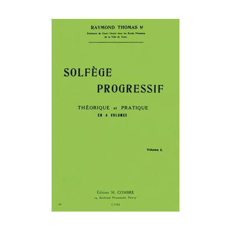 Solfège progressif Vol.2 - THOMAS R.