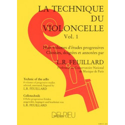 Méthode Technique du violoncelle Vol.1 - FEUILLARD Louis R
