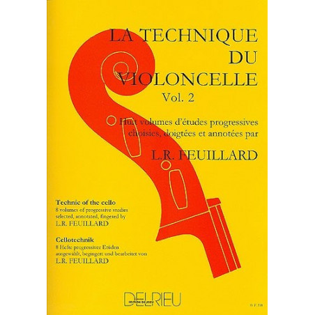 Méthode Technique du violoncelle Vol.2 - FEUILLARD Louis R