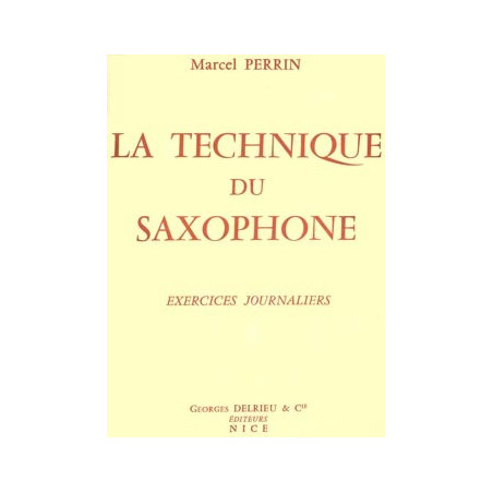 Technique du saxophone - PERRIN Marcel