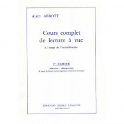 Lecture à vue Vol.1 – accordéon -ABBOTT Alain