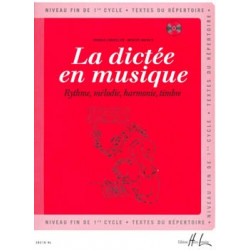 La dictée en musique Vol.3 - fin du 1er cycle - Pierre Chepelov, Benoit Menut (+ audio)