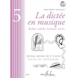 La dictée en musique Vol.5 - milieu du 2eme cycle - Pierre Chepelov, Benoit Menut (+ audio)