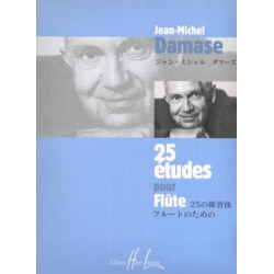 Etudes (25) - flûte - DAMASE Jean-Michel
