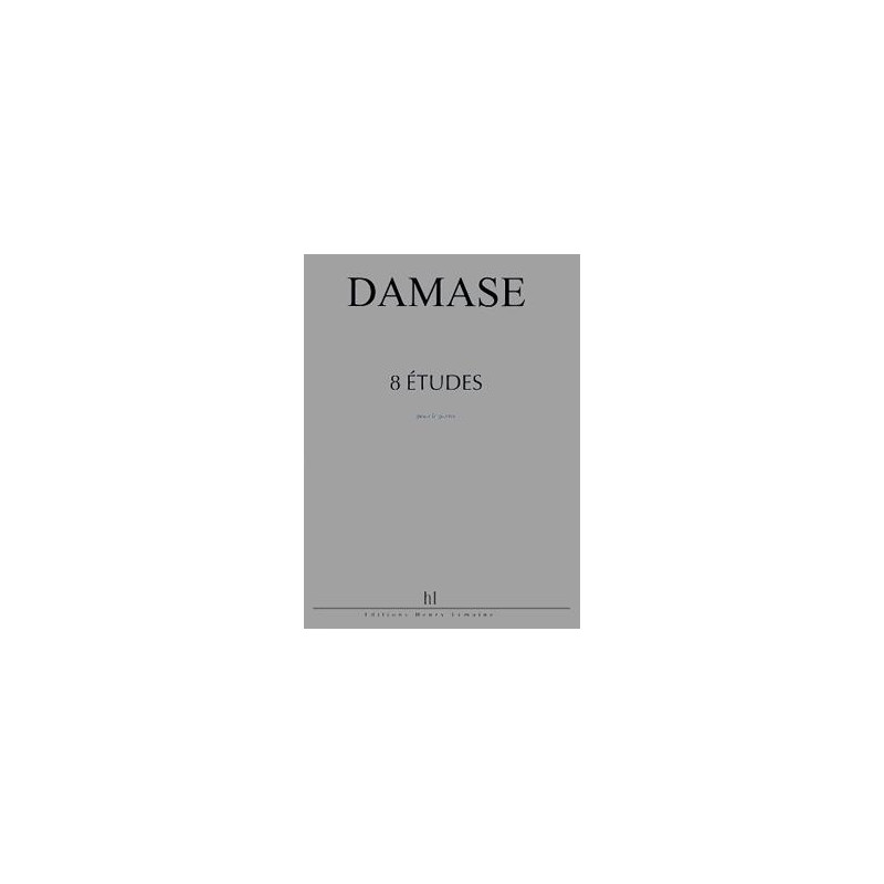 Etudes (8) - piano - DAMASE Jean-Michel