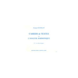 Cahiers de textes L'analyse harmonique Vol.2 - DANDELOT Georges