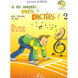 A vos marques.. Prêts - Dictées ! Vol.2 - Lauriane Ghedin (+ audio)