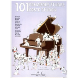 101 Premières études - piano - HERVE Charles / POUILLARD Jacqueline