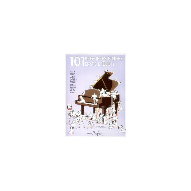 101 Premières études - piano - HERVE Charles / POUILLARD Jacqueline