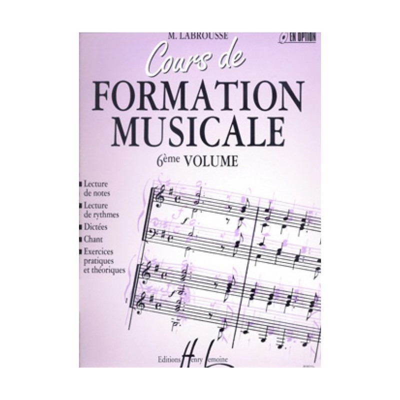 Cours de formation musicale Vol.6 - Marguerite Labrousse