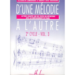 D'une mélodie à l'autre Vol.3 - Elisabeth Lamarque, Marie-José Goudard