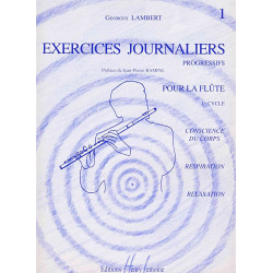 Exercices journaliers Vol.1 – flûte - LAMBERT Georges