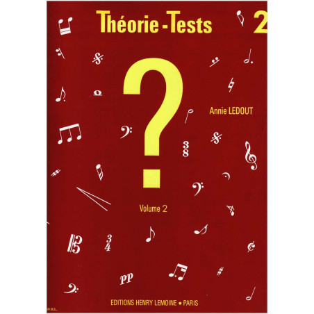 Théorie-tests Vol.2 - LEDOUT Annie