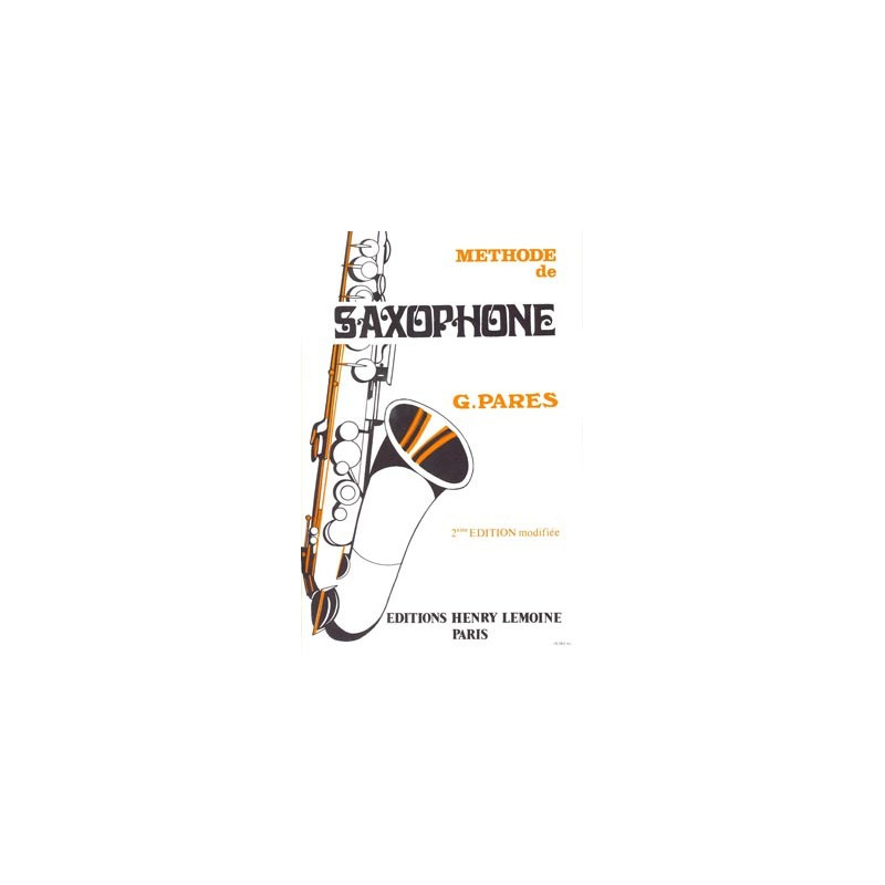 Méthode de saxophone - Gabriel Parès
