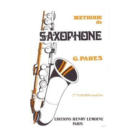 Méthode de saxophone - Gabriel Parès