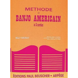 Méthode de banjo américain à 5 cordes - Mauray Billy