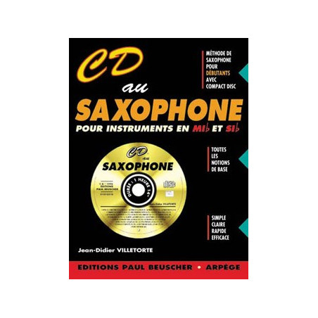 CD au Saxophone - Jean-Didier Villetorte (+ audio)