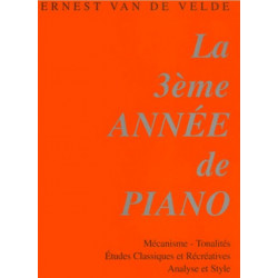 Méthode Rose piano 3ème année - Van de Velde Ernest