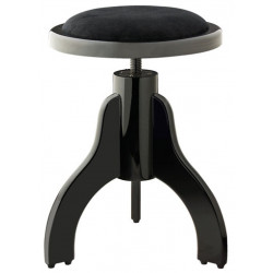 Tabouret piano noir mat / velours noir Stagg PS35 BK M V/BK