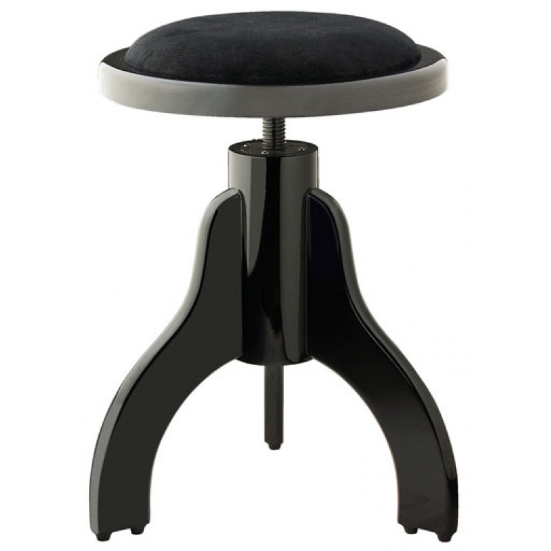 Tabouret piano noir mat / velours noir Stagg PS35 BK M V/BK