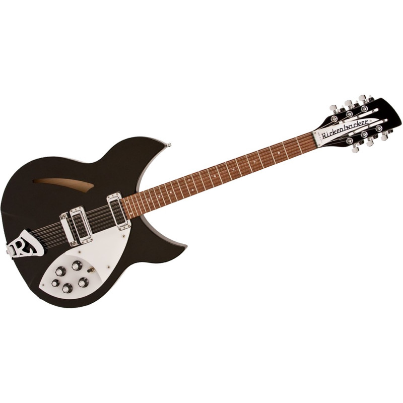 Guitare demi-caisse Rickenbacker 330 JG 12 cordes noire (+ étui)