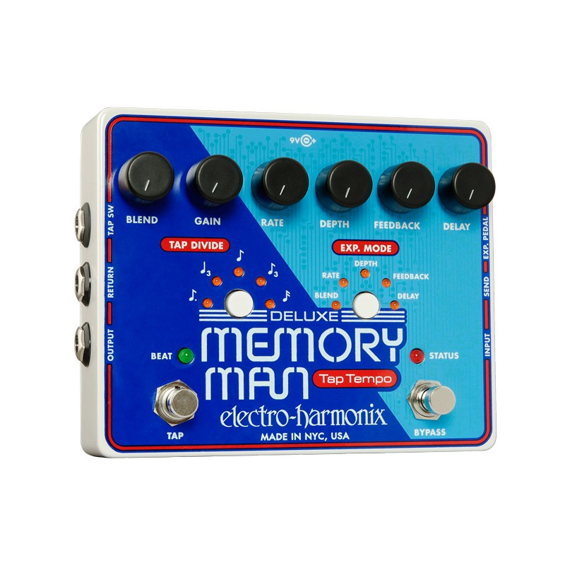 Electro Harmonix Deluxe Memory man + Tap tempo 1100 ms