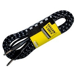 Câble Jack/Jack gaine tressée gris/noir 6m - Yellow Cable G66DG